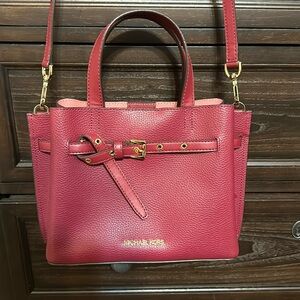 Michael Kors small satchel with optional crossbody